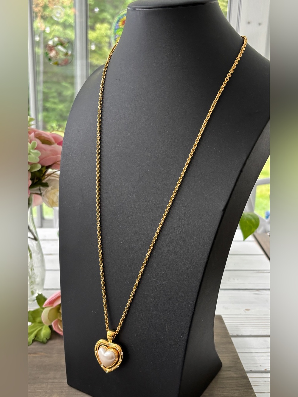 Joan Rivers Reversible Heart 30" Pendant Necklace